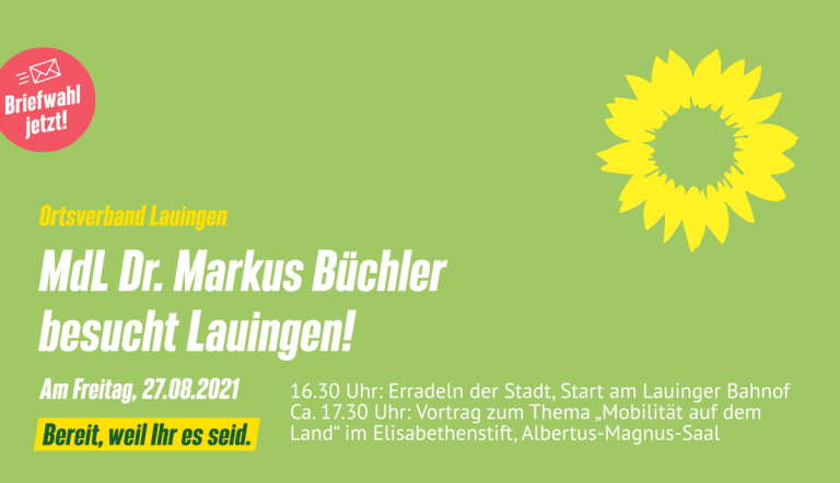 Verkehrsexperte und MdL Dr. Markus Büchler besucht Lauingen