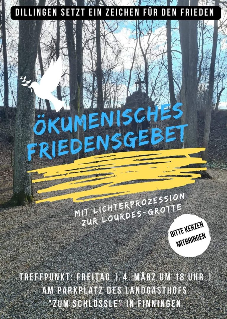 Friedensgebet und Hilfe Ukraine
