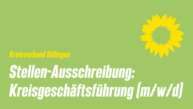 Stellen-Ausschreibung: Kreisgeschäftsführung (m/w/d)
